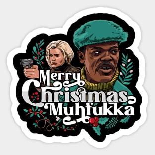 Merry Christmas Muhfukka - Samuel L Jackson Sticker